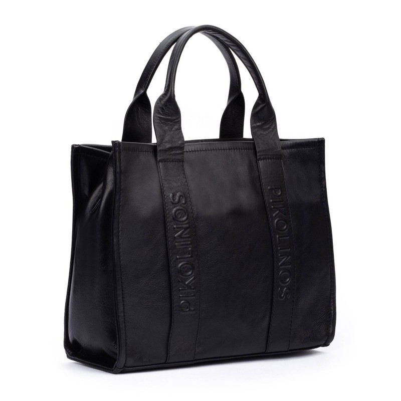 4way Bag／black leather Alcudia Women s Tote Bag in Leather Stylish Everyday Handbag